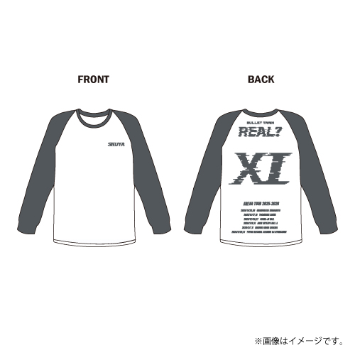 【会場受取】REAL？ラグランTシャツ【チャコール】