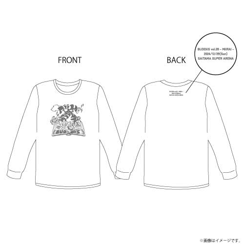 【SALE】[BUDDiiS] MiiRAI ロングスリーブTシャツ