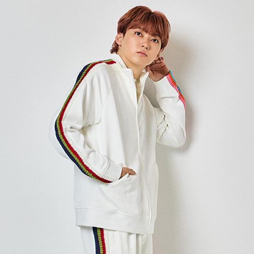 Careless Monster×amok Jersey Tops (White)