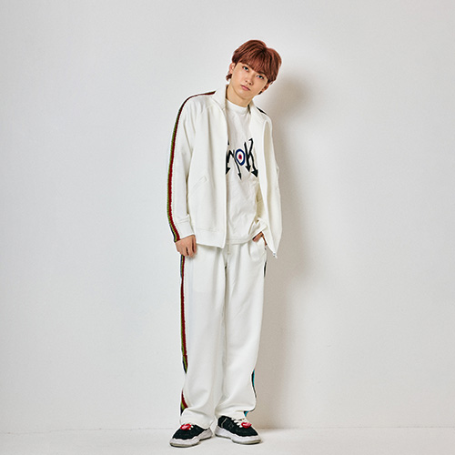 Careless Monster×amok Jersey Tops (White)