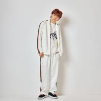 Careless Monster×amok Jersey Tops (White)