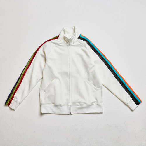 Careless Monster×amok Jersey Tops (White)