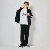 Careless Monster×amok Jersey Tops (Black)