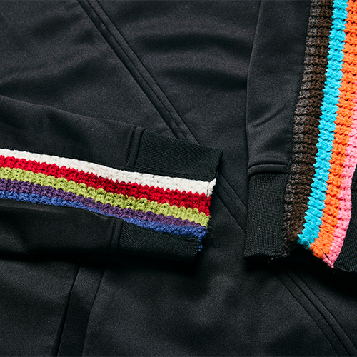 Careless Monster×amok Jersey Tops (Black)