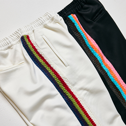 Careless Monster×amok Jersey Bottoms (White)