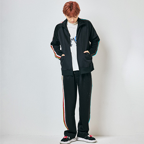 Careless Monster×amok Jersey Bottoms (Black)