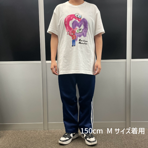 Careless Monster×amok T-shirts (White)