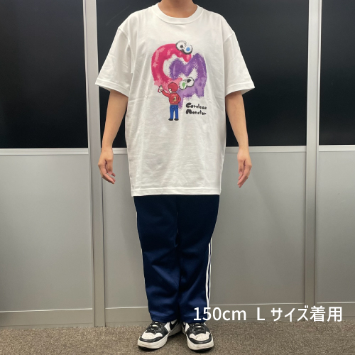 Careless Monster×amok T-shirts (White)