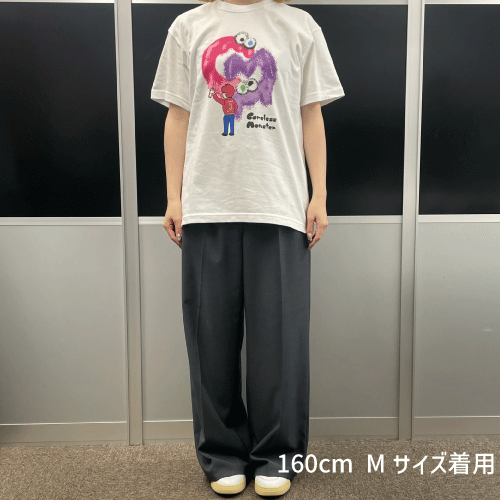 Careless Monster×amok T-shirts (White)