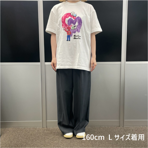 Careless Monster×amok T-shirts (White)