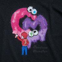 Careless Monster×amok T-shirts (Black)