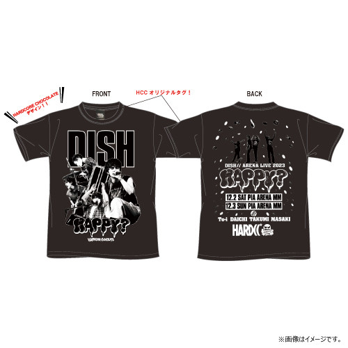商品詳細ページ | DISH// OFFICIAL STORE | HAPPY? Band T-shirts(Black)