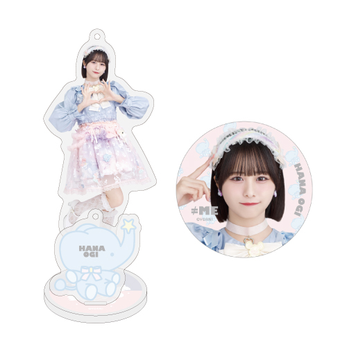 アクリルスタンドキーホルダー＆缶バッジセット（「ウルトラレアキッス」衣装）