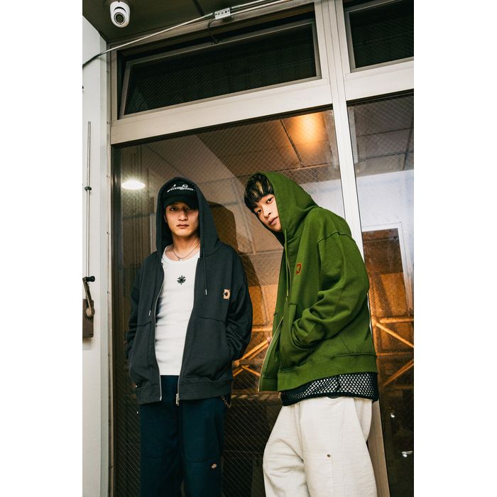 DREAMLAND LOGO Zipup Hoodie/カーキ