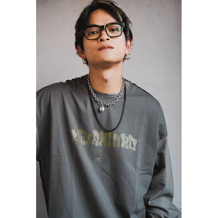 BIG SILHOUETTE LongT-Shirts/チャコール