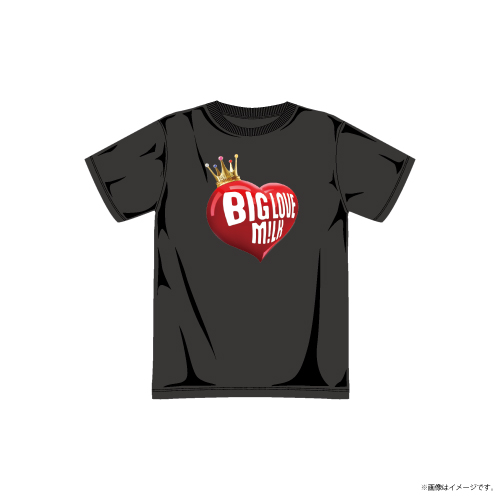 【SALE】[M!LK]BIG LOVE T-shirts (Black)