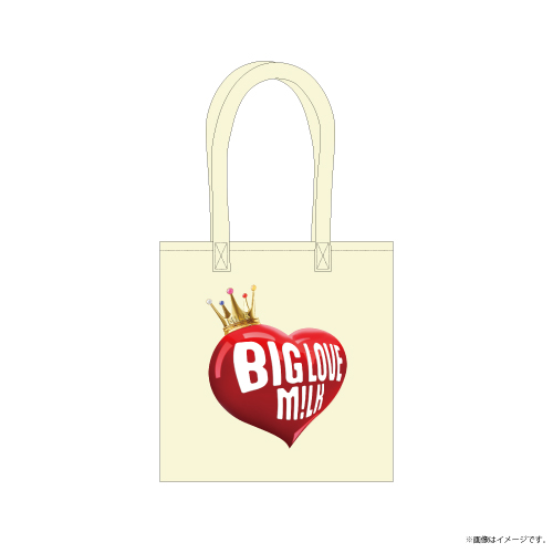 【SALE】[M!LK]BIG LOVE Logo Tote