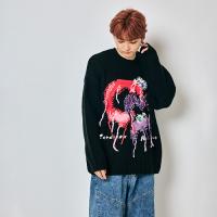Careless Monster×amok knit (Black)