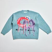 Careless Monster×amok knit (Blue)