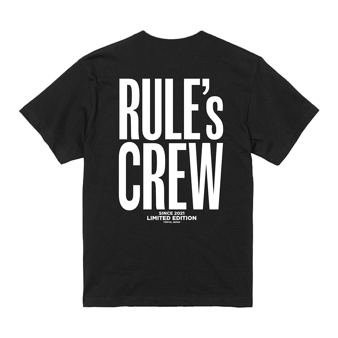 【Nothing's Carved In Stone】RULE's CREW Tシャツ/ブラック