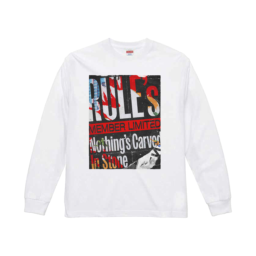 【Nothing's Carved In Stone】RULE's ロングTシャツ/ホワイト