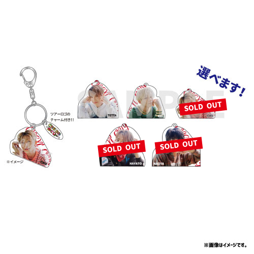 【SALE】[ONE N' ONLY]ONE N' ONLY チャーム付きアクリルキーホルダー