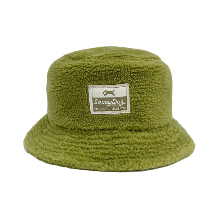 Saucy Dog ボアハット/ライトグリーン