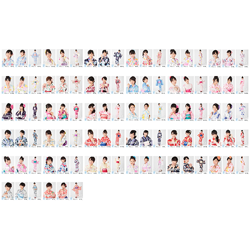 STU48　2017年8月度netshop限定ランダム生写真「浴衣」5枚セット