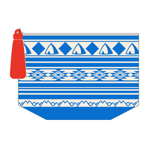 タッセル付マルチポーチ