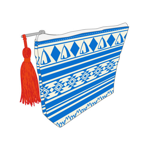 タッセル付マルチポーチ