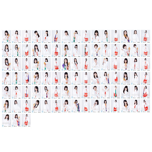 STU48　2018年1月度netshop限定ランダム生写真「巫女」5枚セット