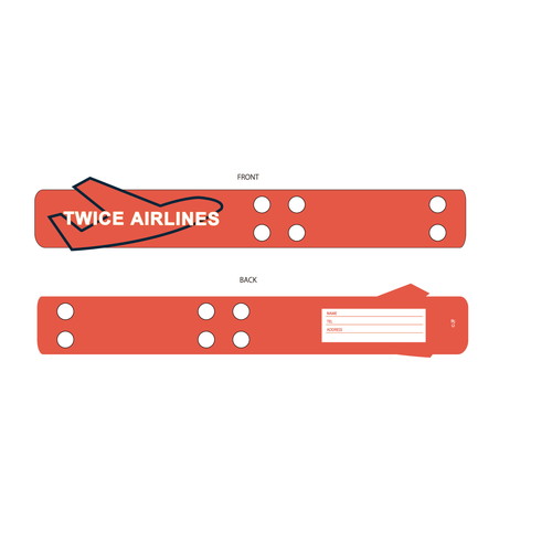 TWICE JAPAN SEASON'S GREETINGS 2019 "TWICE AIRLINES" SPECIAL GOODS ラゲッジタグ