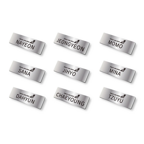 TWICE JAPAN SEASON'S GREETINGS 2019 "TWICE AIRLINES" SPECIAL GOODS ネームプレート