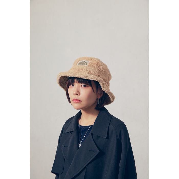 Saucy Dog ボアハット/ベージュ