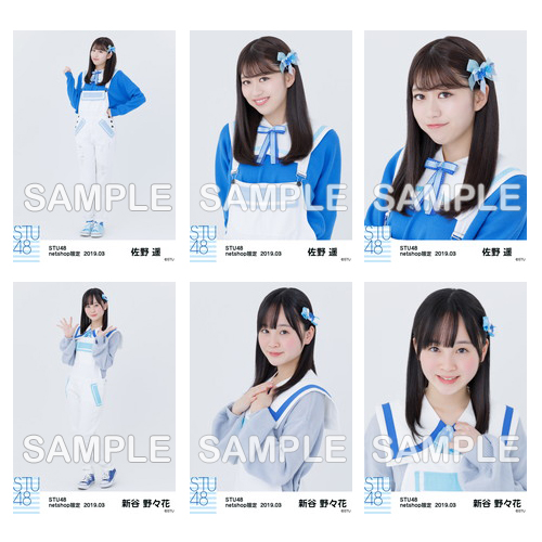 STU48　2019年3月度netshop限定ランダム生写真5枚セット