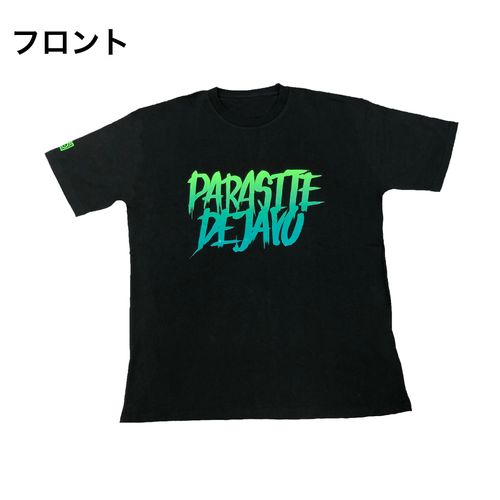PD × OLI グラデーションTシャツ/ブラック