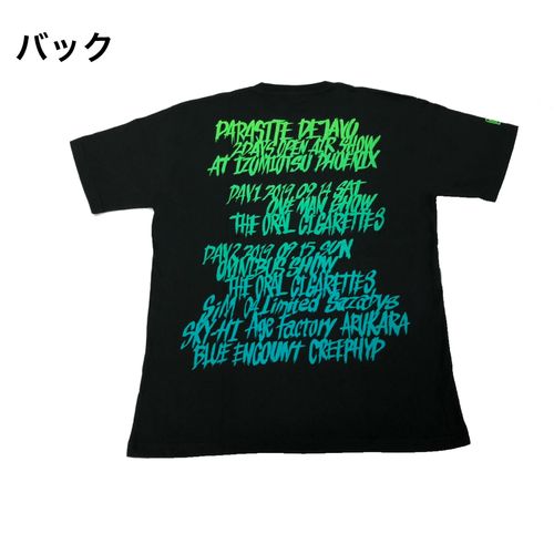 PD × OLI グラデーションTシャツ/ブラック