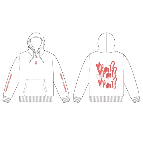 【BURNOUT SYNDROMES】『Who am I?』パーカー/WHITE