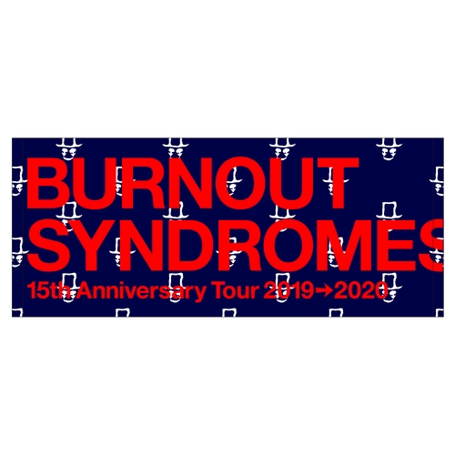 【BURNOUT SYNDROMES】『Who am I?』タオル/ネイビー