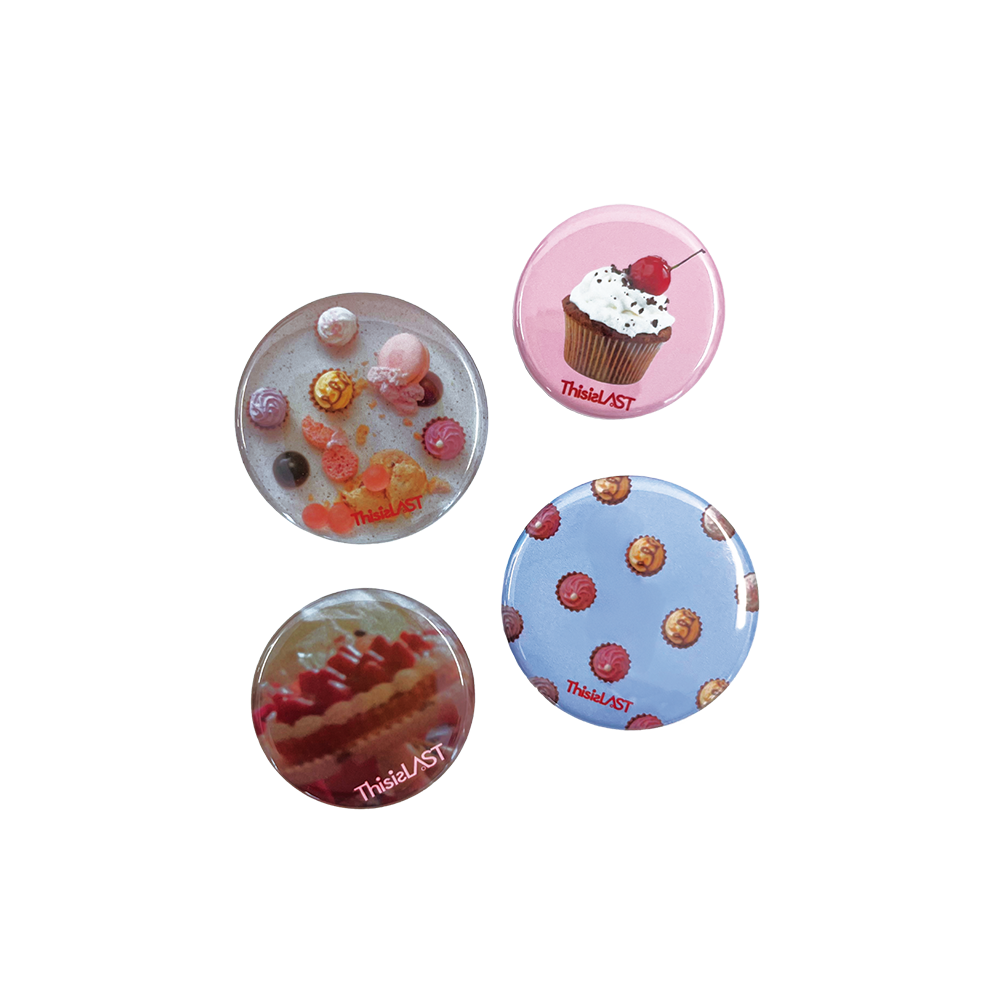 缶バッジセット [AM・お菓子柄 ]