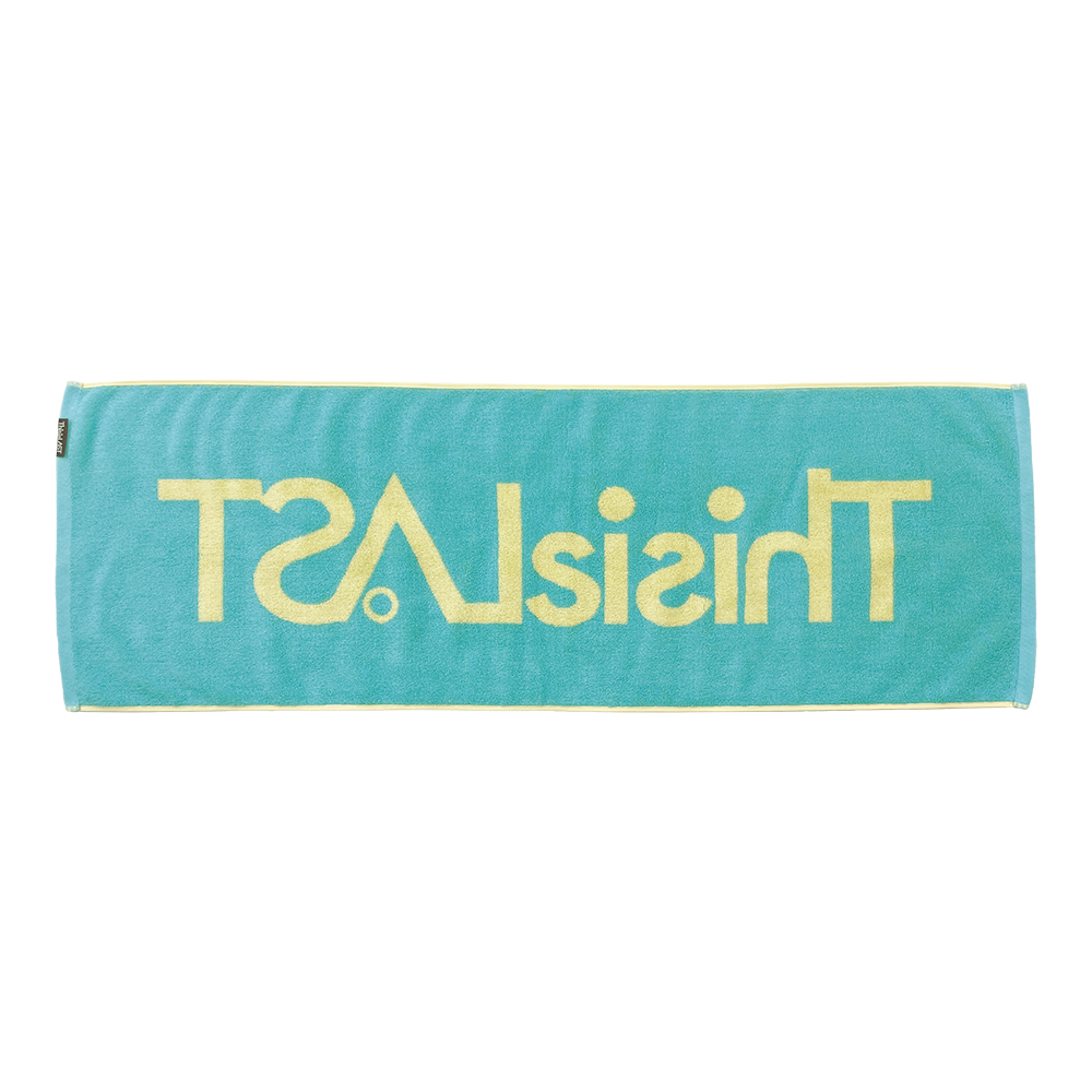 ロゴジャガードタオル [クリームイエロー×グリーン]