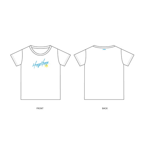 「HAPPY HAPPY」RELEASE EVENT　Tシャツ/ホワイト【KIDS】