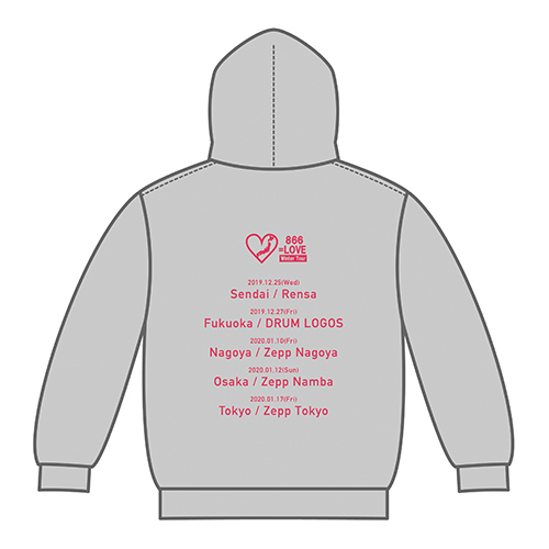 商品詳細ページ | =LOVE OFFICIAL SHOP | ツアー ダブルジップパーカー