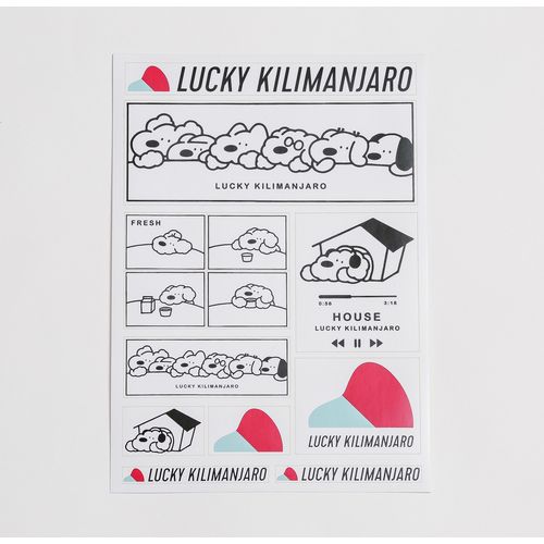 【Lucky Kilimanjaro】犬 シールセット