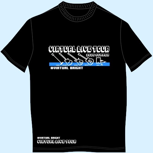【バーチャルLIVE GOODS】バーチャルLIVE Tシャツ/ブラック