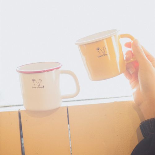 ホーローマグカップ/ホワイト