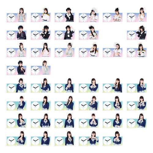 STU48 個別アクリル時計