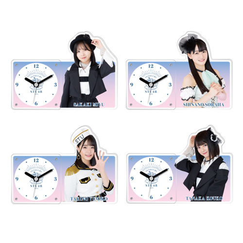 STU48 個別アクリル時計