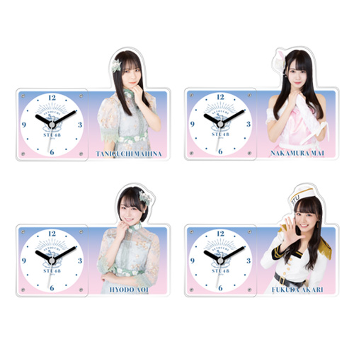STU48 個別アクリル時計