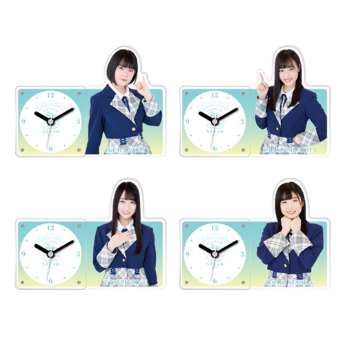 STU48 個別アクリル時計